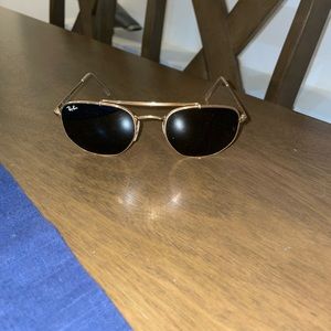 Ray Ban hexagonal flat glasses